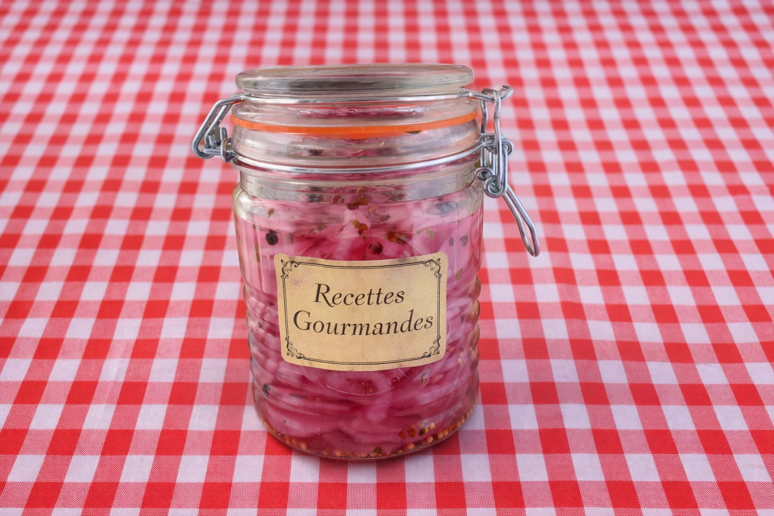 Oignons rouges marinés